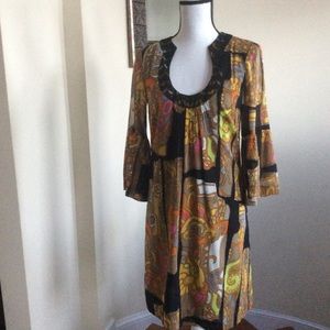 Trina Turk Print Silk Dress, Womens